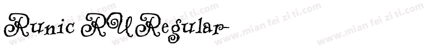 Runic RU Regular字体转换